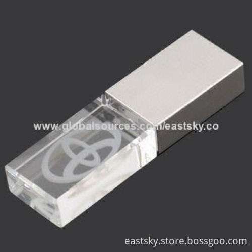 Crystal USB flash drive, ESU-C45B, attractive and elegant crystal design, with 64MB to 32GB capacityNew